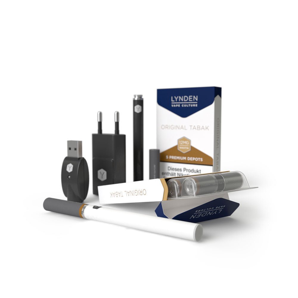 LYNDEN Premium Set Cigalike Original Tabak 12mg 2x280mAh