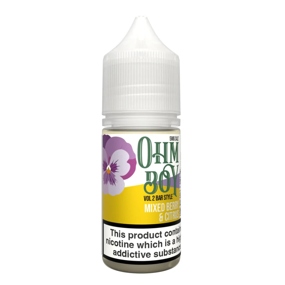 Ohm Boy Bar Style Mixed Berries Liquid 10ml 10mg