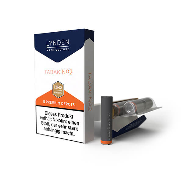 LYNDEN Premium Depots Tabak No. 2 Pods 5er-Pack ohne Nikotin