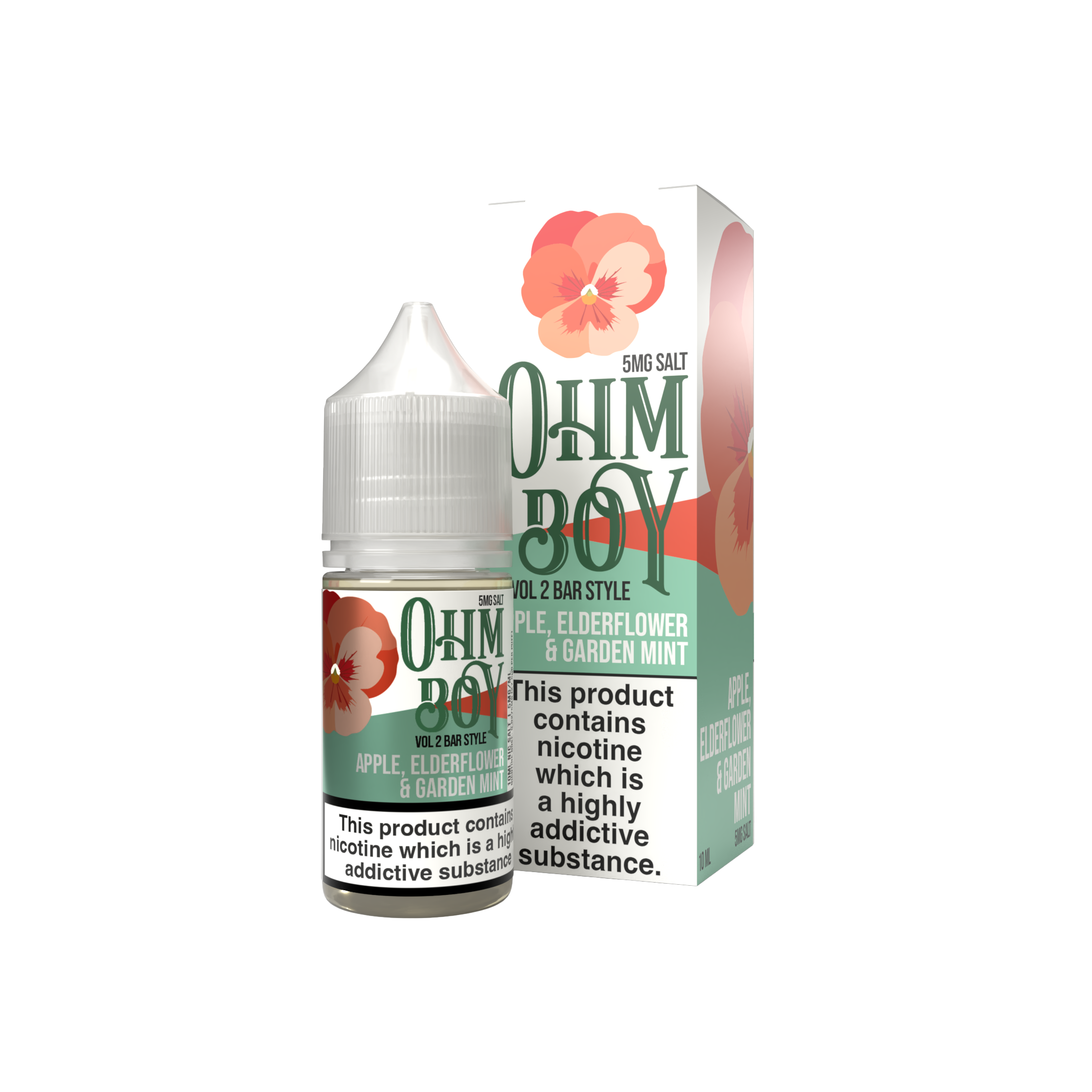 Ohm Boy Volume II Apple Elderflower Mint Nikotinsalz 10ml 10mg