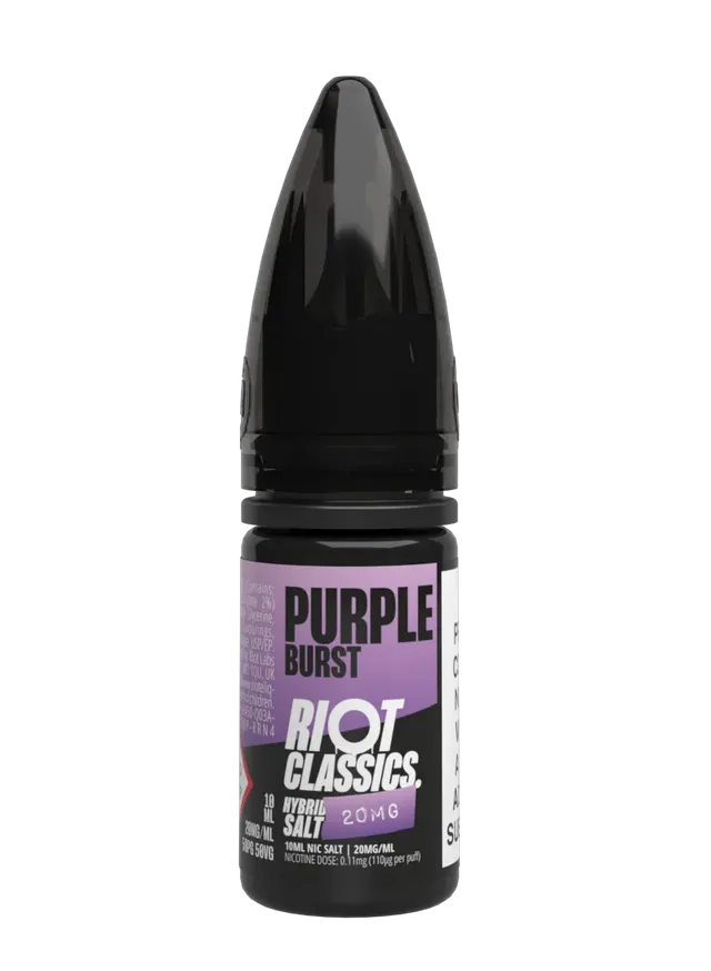 Riot Squad Classics Purple Burst Nikotinsalz Liquid 10mg 10ml Beere