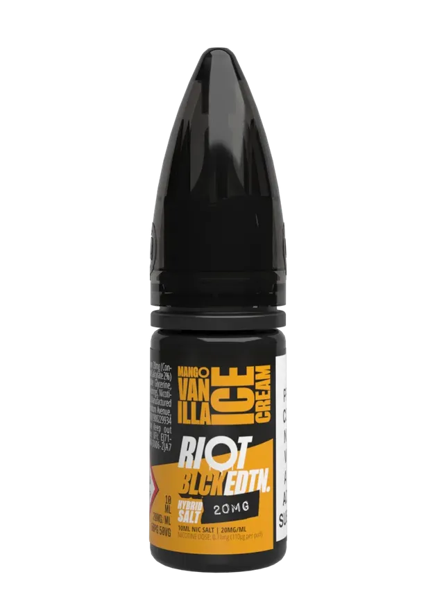 Riot Squad BLCK EDTN Mango Vanilla Ice Cream Liquid 10ml 10mg