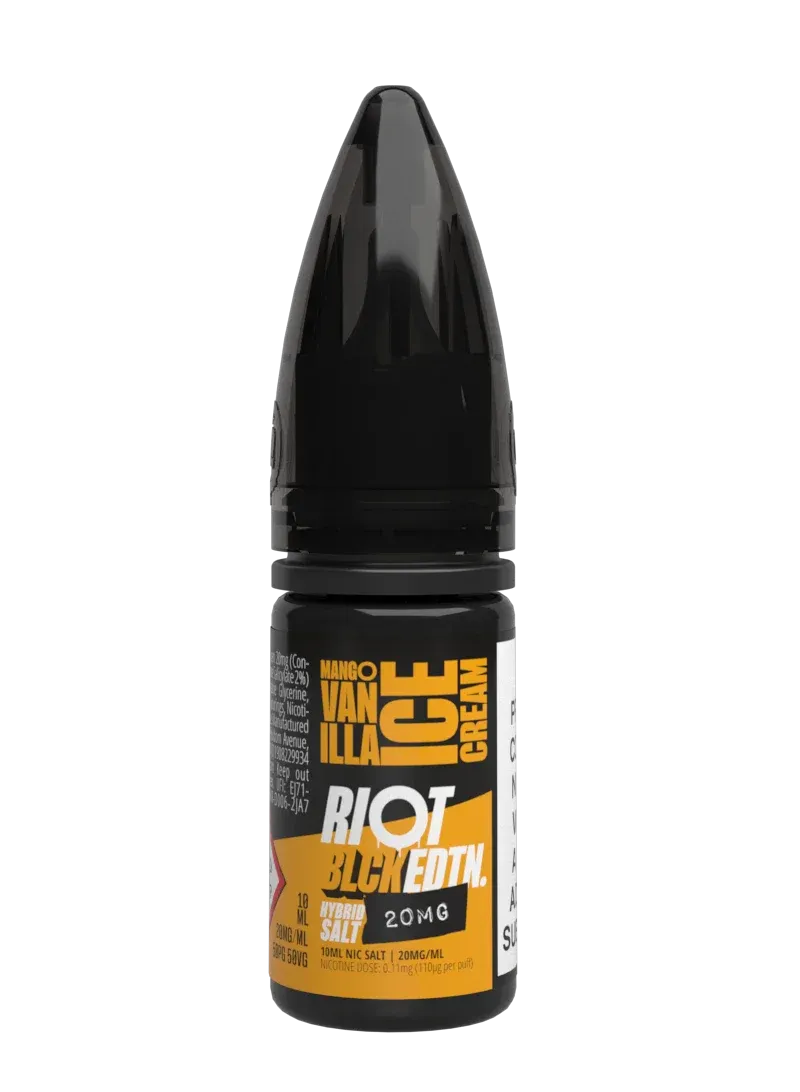 Riot Squad BLCK EDTN Mango Vanilla Ice Cream Liquid 10ml 10mg