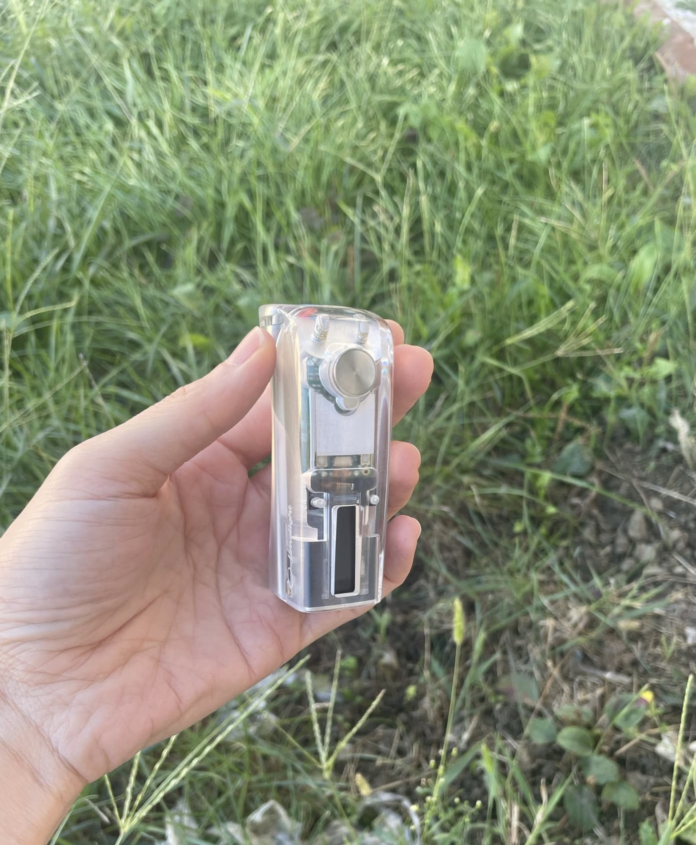Limelight Freehand M Clear Acrylic Box Mod DNA60C poliert