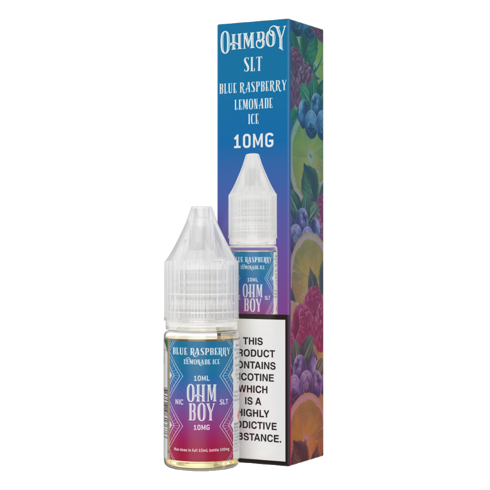 Ohm Boy SLT Blue Raspberry Lemonade Ice Liquid 10mg 10ml