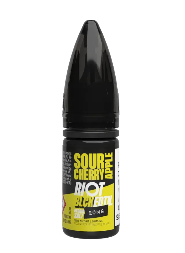 Riot Squad BLCK EDTN Sour Cherry Apple Nikotinsalz Liquid 10ml 10mg