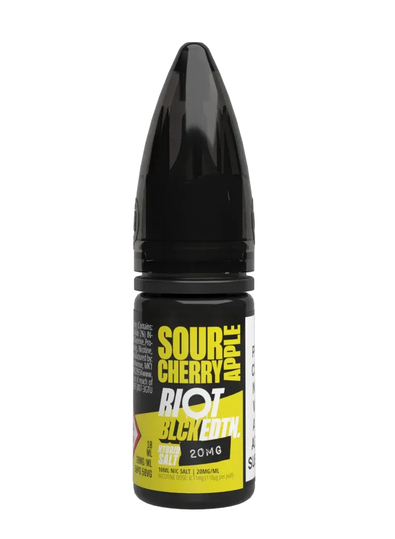 Riot Squad BLCK EDTN Sour Cherry Apple Nikotinsalz Liquid 10ml 10mg