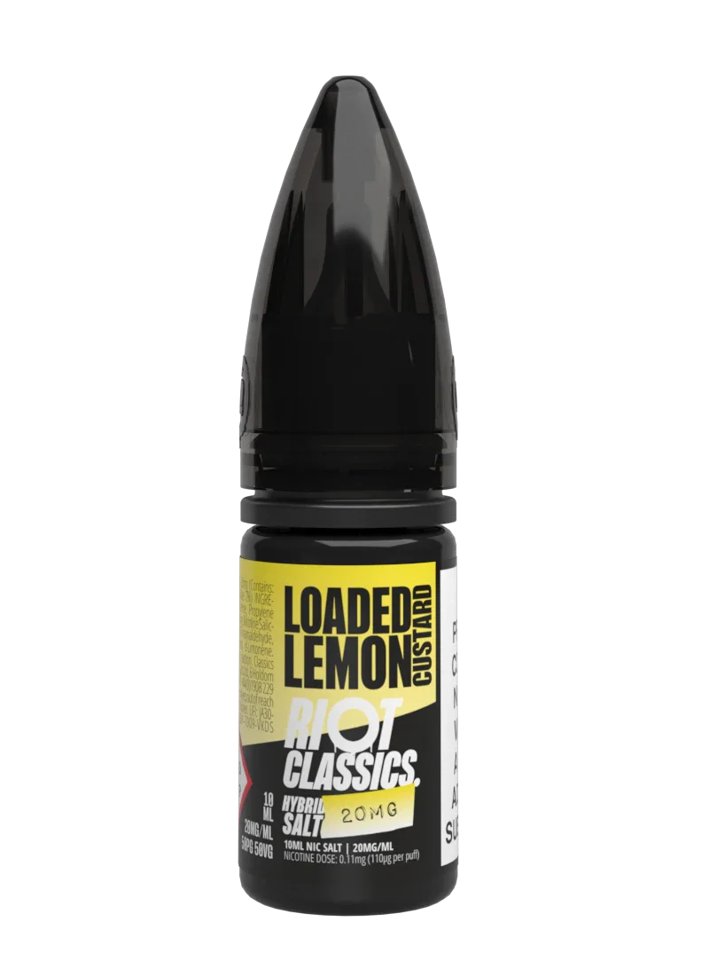 Riot Squad Classics Salt Liquid Loaded Lemon Custard 10mg 10ml