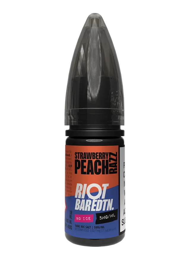Riot Squad BAR EDTN Strawberry Peach Razz No Ice Nikotinsalz Liquid 10ml
