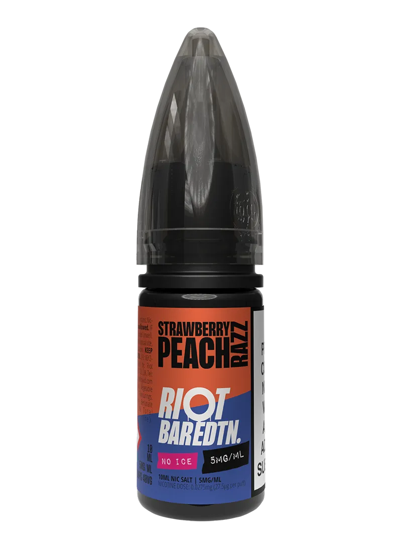 Riot Squad BAR EDTN Strawberry Peach Razz No Ice Nikotinsalz Liquid 10ml