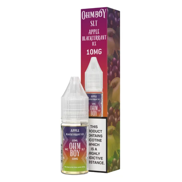 Ohm Boy SLT Apple Blackcurrant Ice 10 ml 10 mg Salt