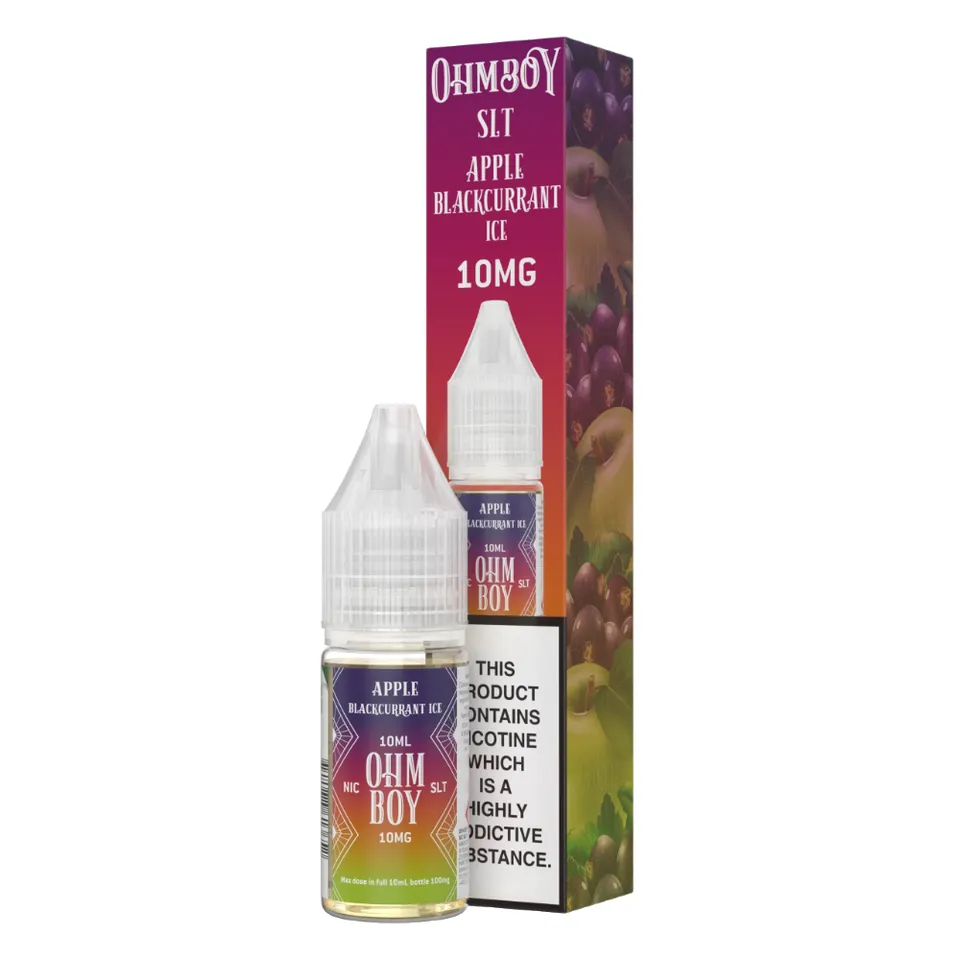 Ohm Boy SLT Apple Blackcurrant Ice 10 ml 10 mg Salt