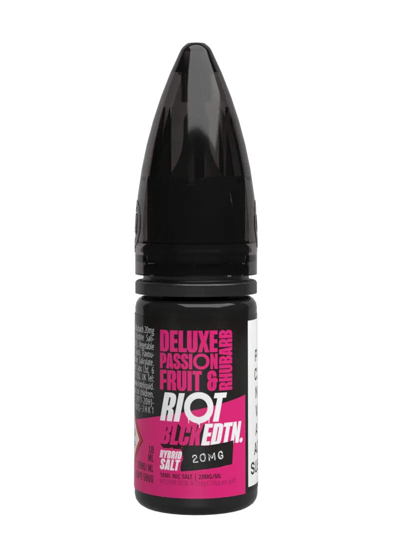 Riot Squad BLCK EDTN Deluxe Passionfruit Rhubarb Nikotinsalz 10ml