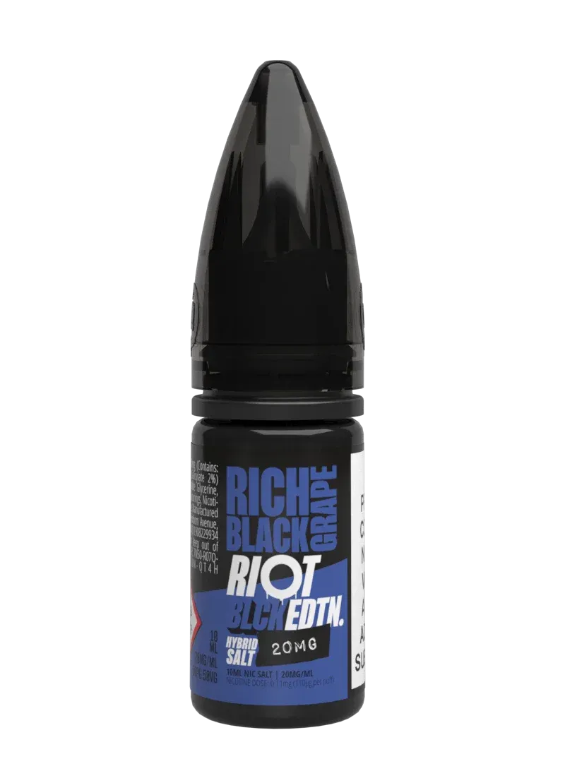 Riot Squad BLCK EDTN Rich Black Grape Nikotinsalz 10ml Minze