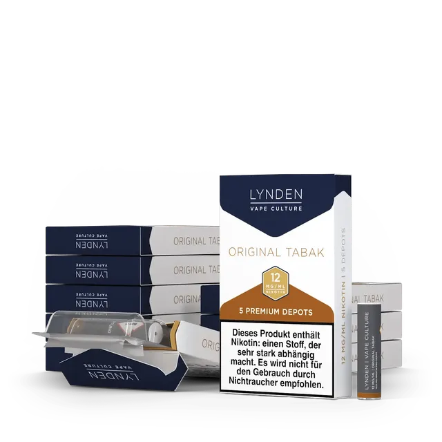 LYNDEN Premium Depots Vorratspack 50er Original Tabak 12mg