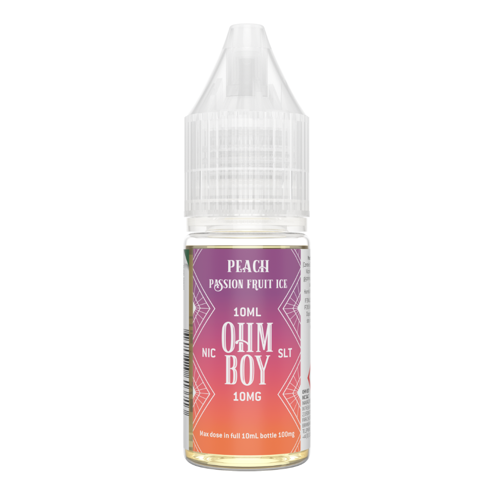 Ohm Boy SLT Peach Passion Fruit Ice 10 ml 10 mg Salt