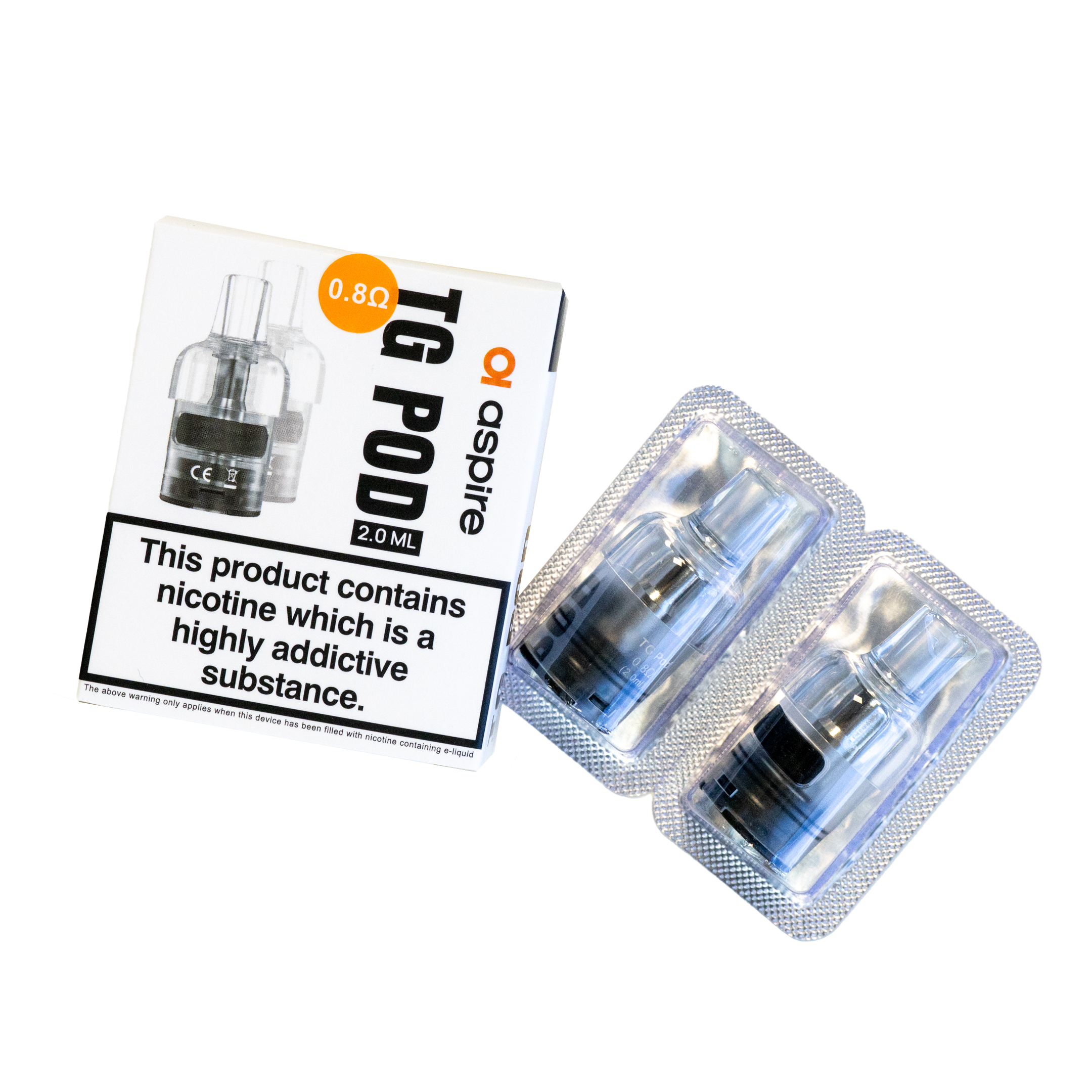 Aspire Cyber G GT TG Ersatzpods 0.8 Ohm 2 Stück MTL