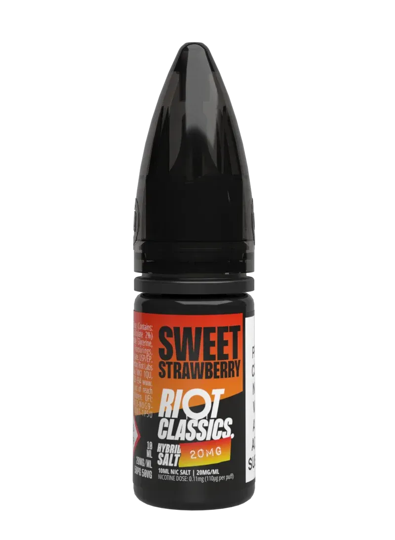 Riot Squad Classics Salt Liquid Sweet Strawberry 10mg 10ml