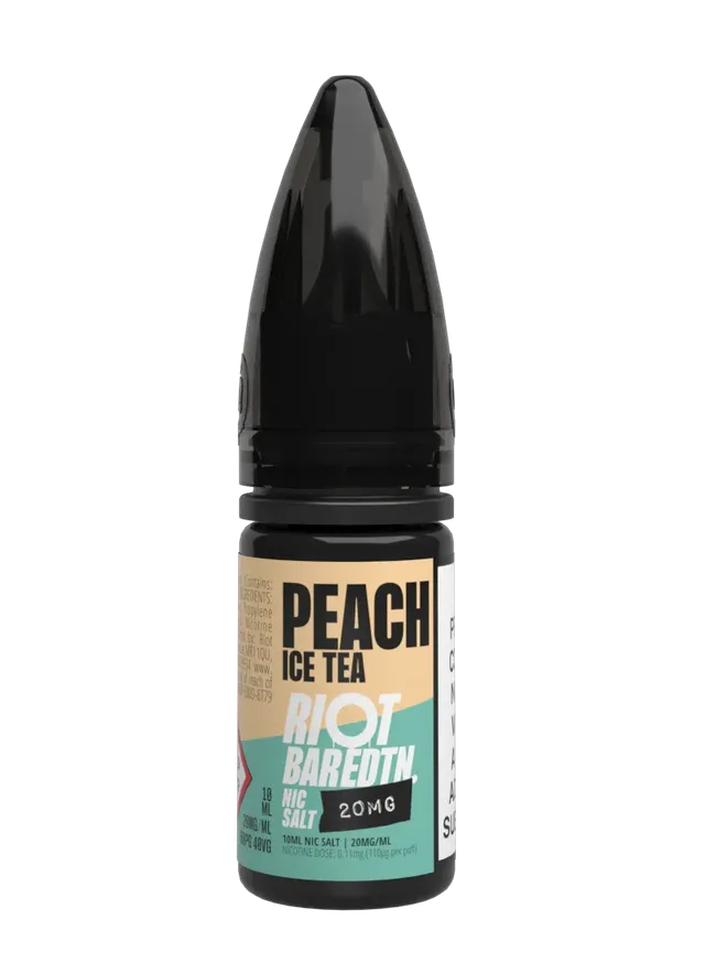 Riot Bar Edtn Peach Ice Tea Liquid 10ml 10mg Pfirsich