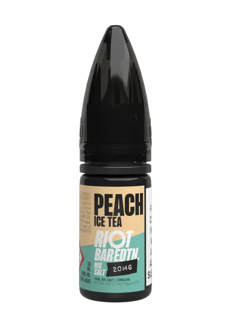 Riot Bar Edtn Peach Ice Tea Liquid 10ml 10mg Pfirsich