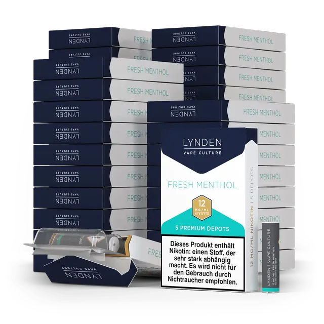 LYNDEN Premium Depots 50er Vorratspack 250 Depots MTL 0,9ml