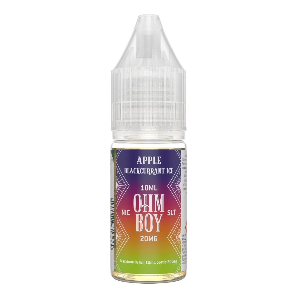 Ohm Boy SLT Apple Blackcurrant Ice 10 ml 10 mg Salt