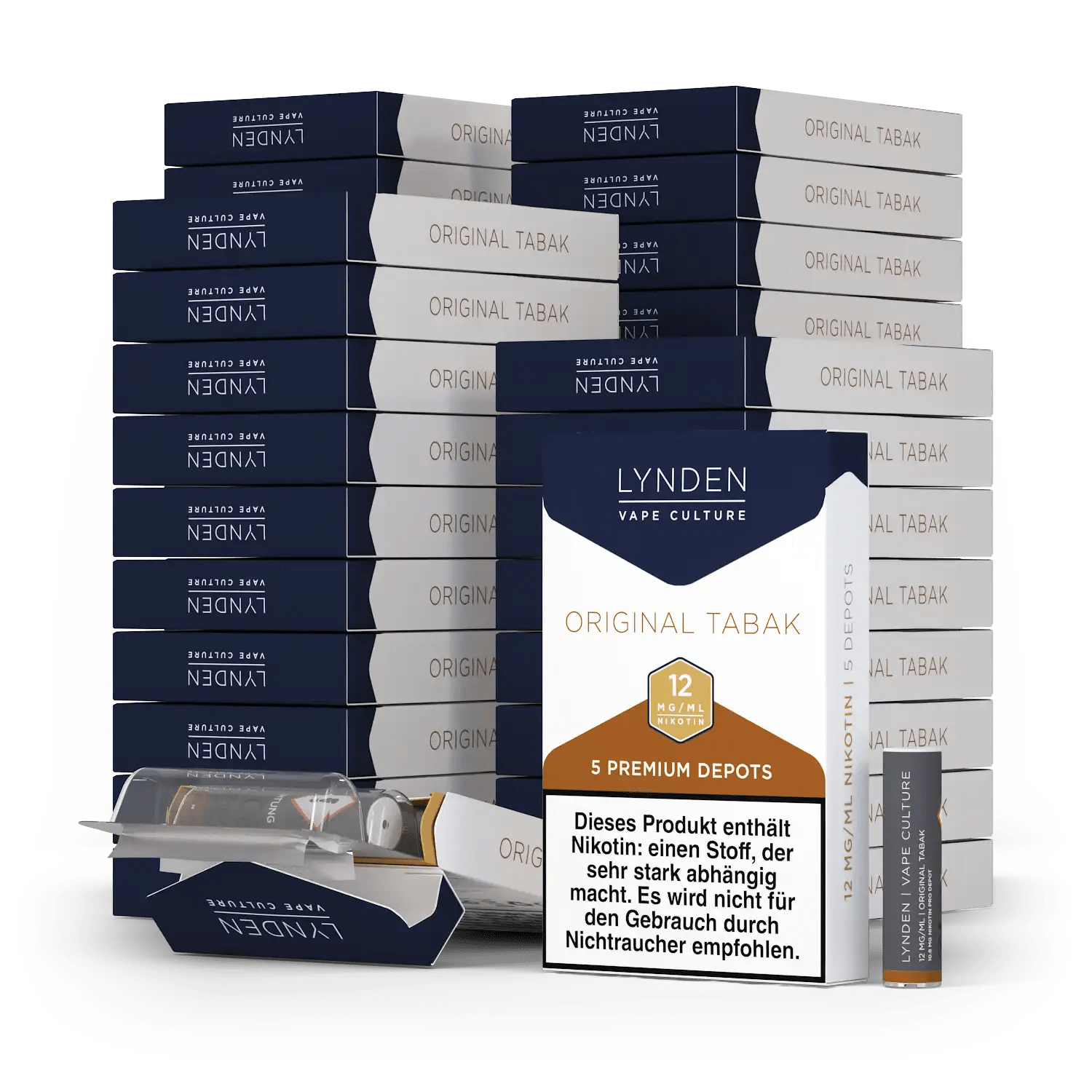 LYNDEN Premium Depots 50er Vorratspack 250 Depots MTL 0,9ml