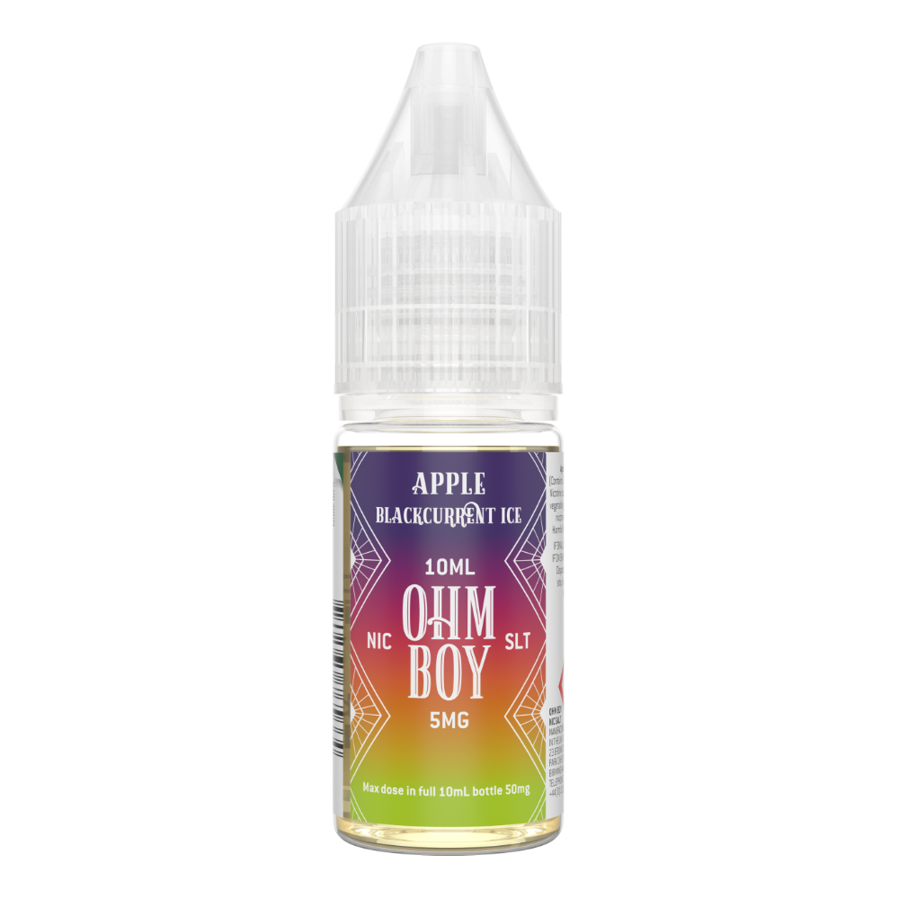 Ohm Boy SLT Apple Blackcurrant Ice 10 ml 10 mg Salt