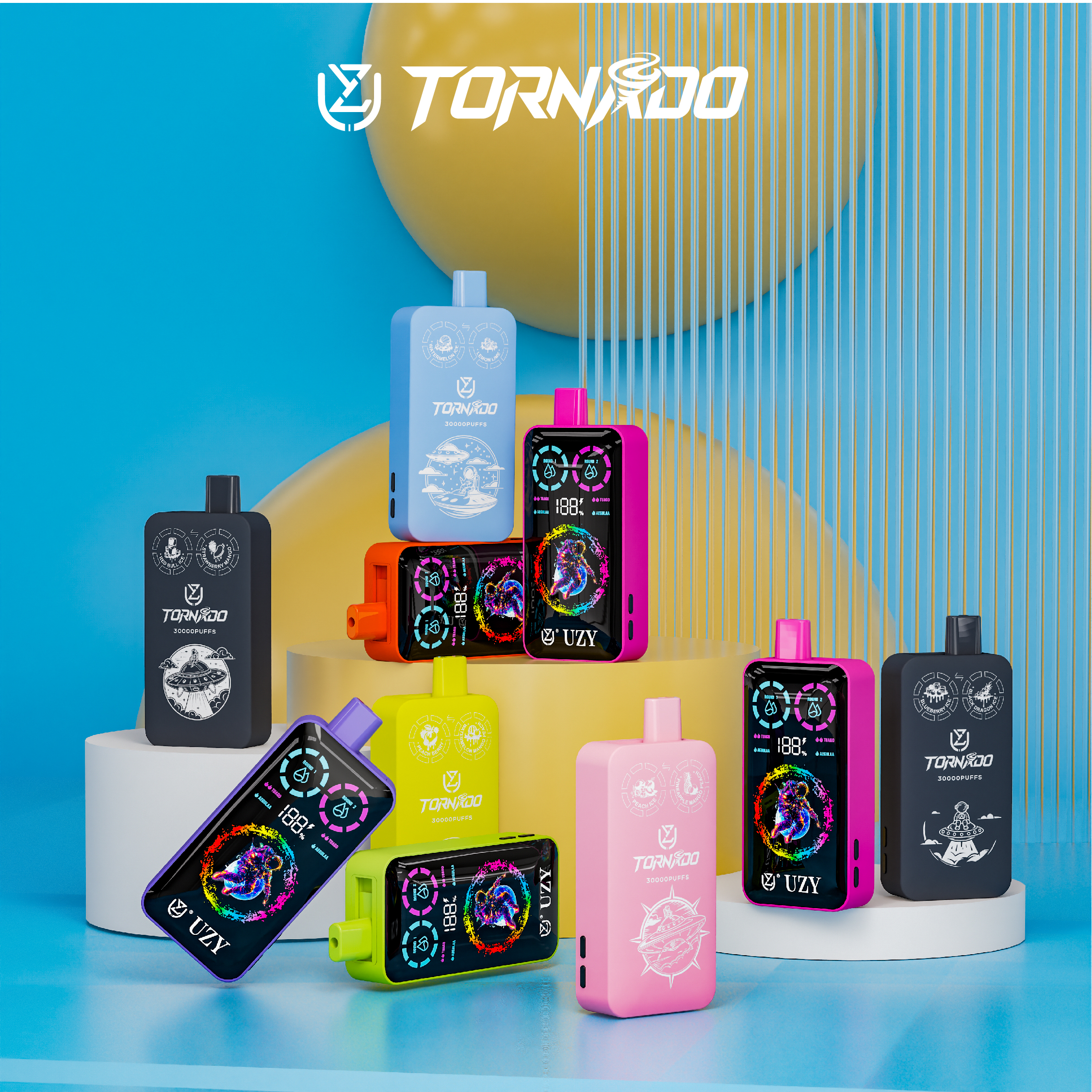 UZY Tornado 30000 Einweg E-Zigarette Double Flavor