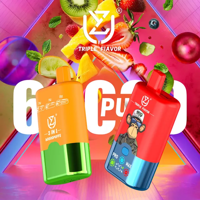 UZY Triple Flavor 60000 Einweg E-Zigarette 54ml 3 Sorten Display